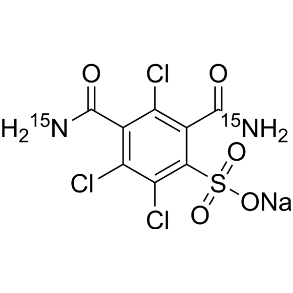 2,4-Dicarbamoyl-3,5,6-trichlorobenzenesulfonate (sodium)-15N2
